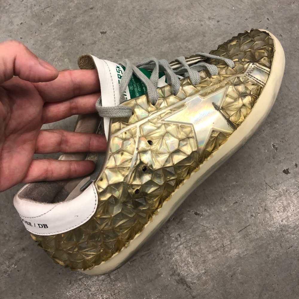 RARE Authentic Golden Goose Superstar Sneakers - 3D Studded Design - EU 38 - Picture 2 of 10